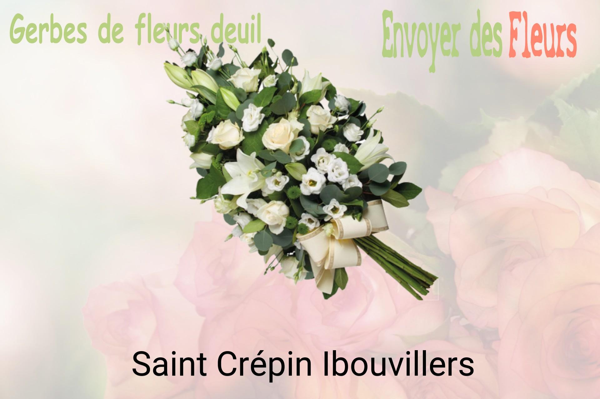 Gerbe de fleurs de deuil livrée à Saint-Crépin-Ibouvillers